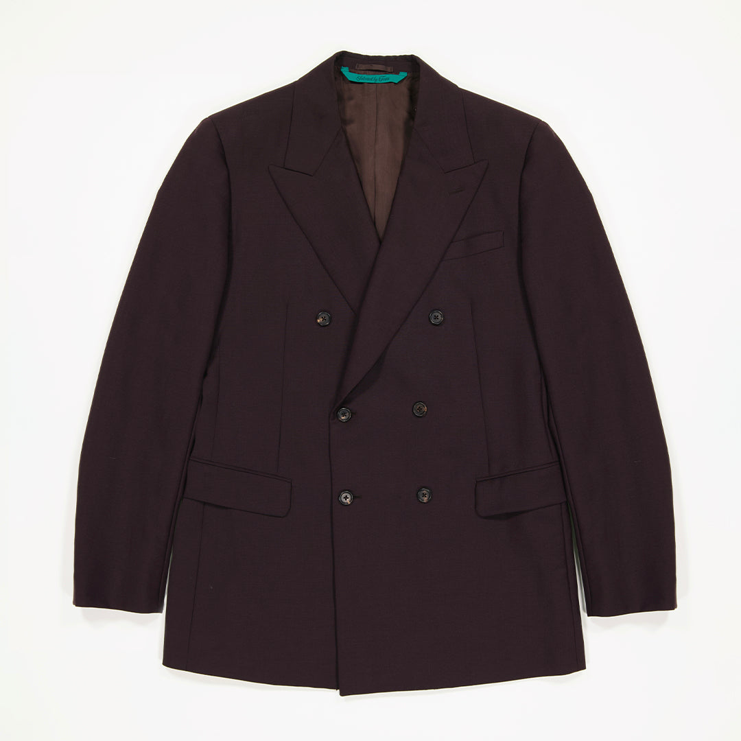 Aubergine Prada suit